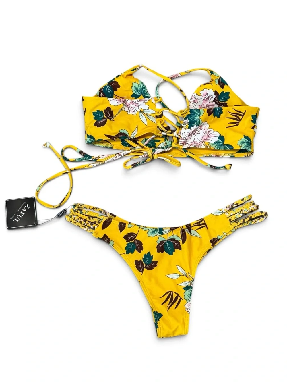 NWT Zaful 2pc Floral Bikini Size Large 8